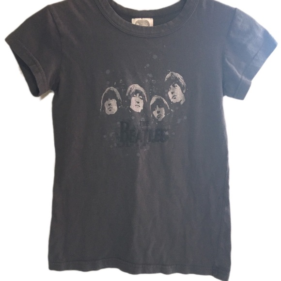 The Beatles Adult Black T-Shirt - Picture 3 of 7